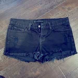 J Brand black jean short